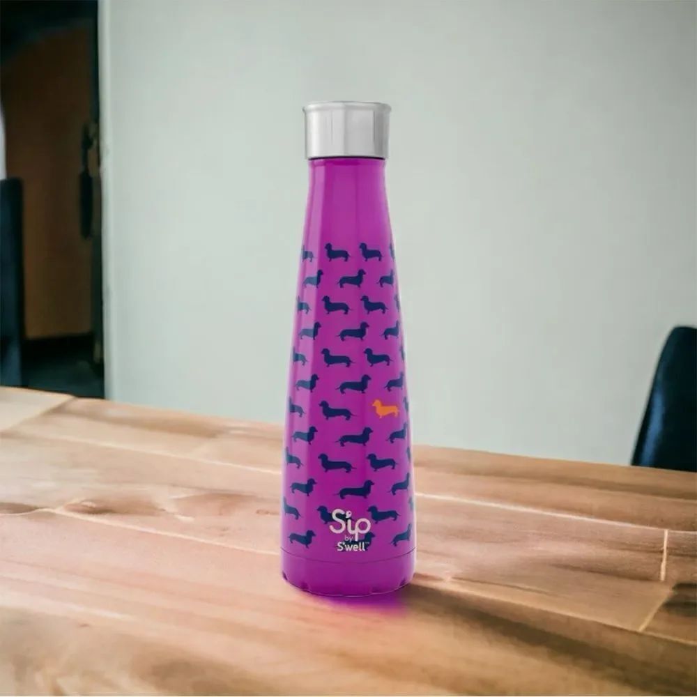 S’IP BY S’WELL 15 OZ. TOP DOG STAINLESS STEEL WATER BOTTLE